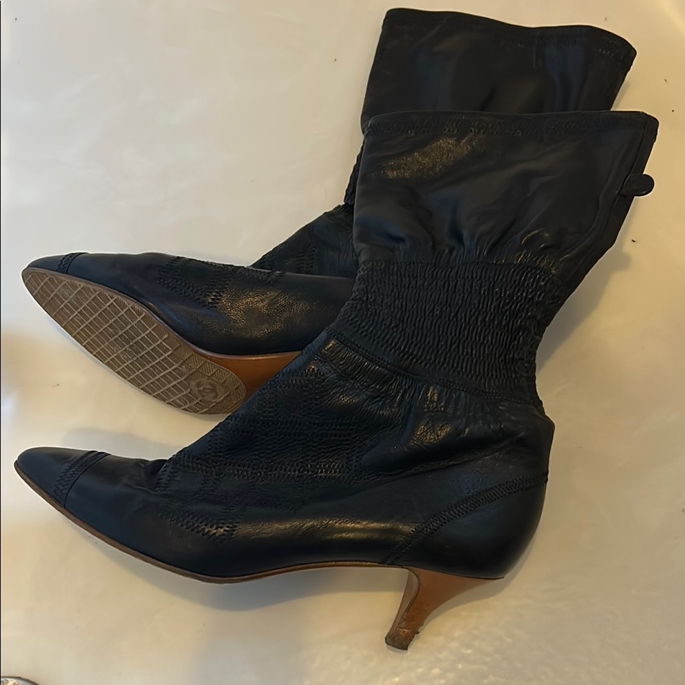 Authentic Chanel Black Women's Booties size 40.5/9.5